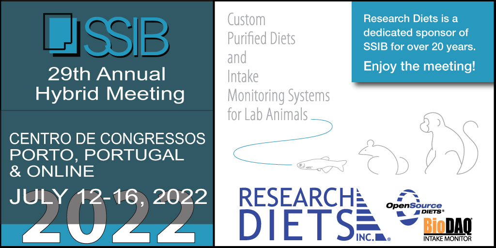 We're excited to attend #SSIB2022 virtually. We are a proud sponsor of their meeting in Porto, Portugal and have been an attendee for over 20 years. Let us know if you will be at this meeting either in person or online. @SSIBsociety #animalresearch #behavioralscience
