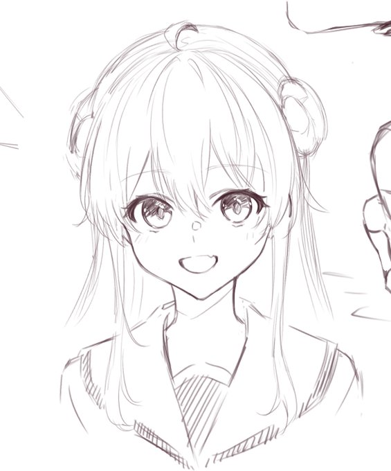 今日落書きしてかわいく描けたシャミ桃 