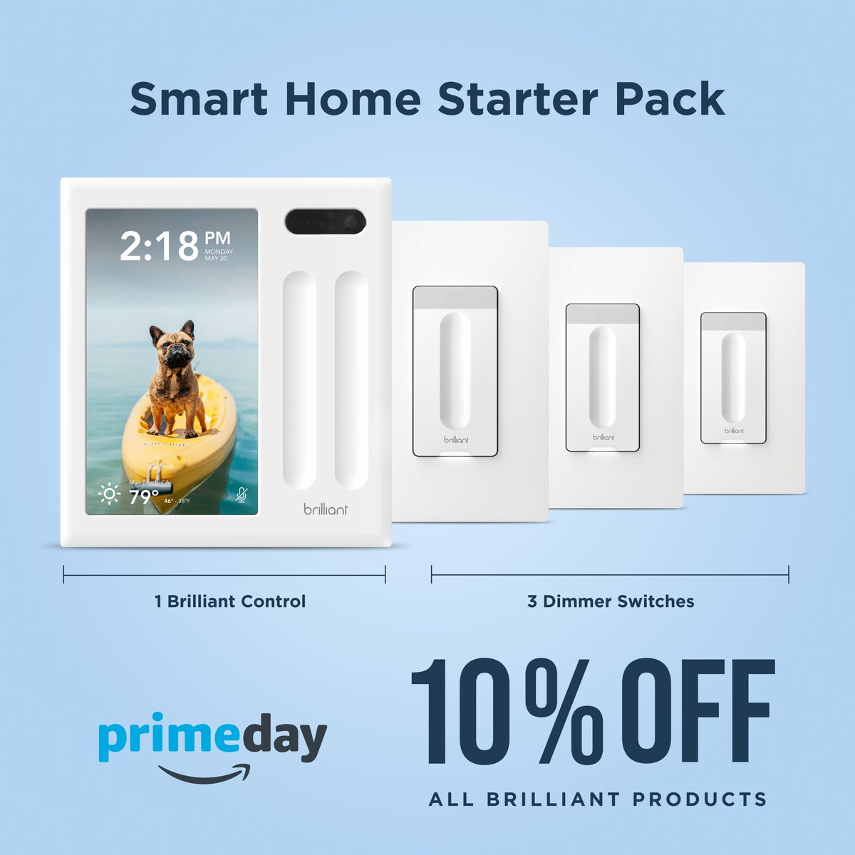 BrilliantTech's tweet image. Today is the day! Savings that won't last. Prime Day Blowout Sale! amazon.com/dp/B07C6LX1NF/… 

#smarthome #smarthomesystem #PrimeDay