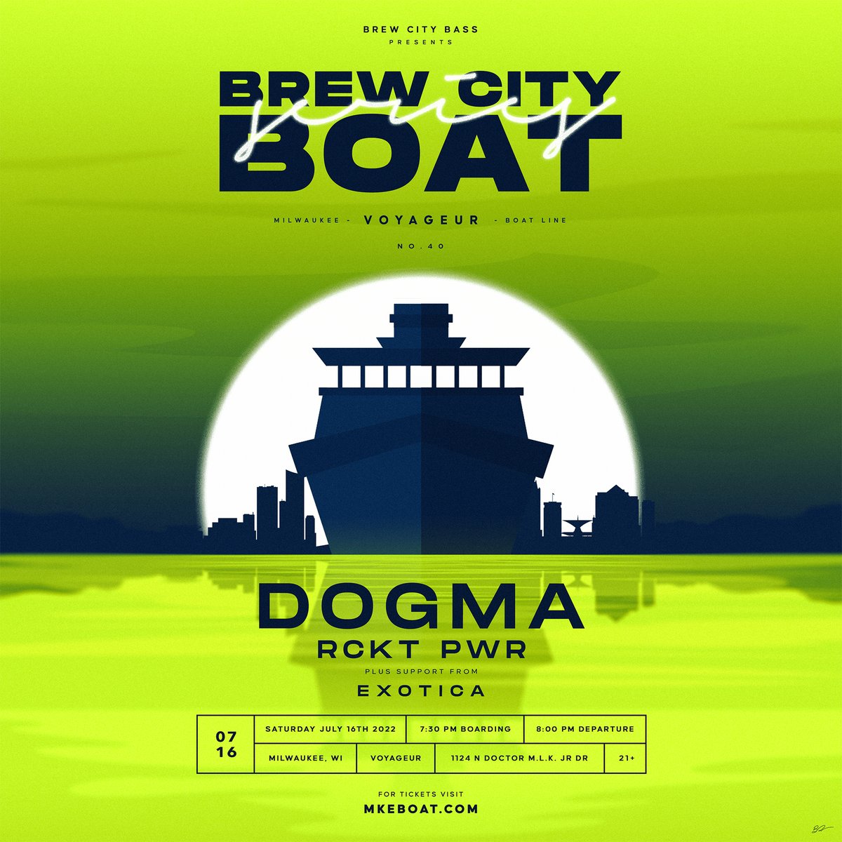 So pumped to get back to Milwaukee to sling the heaviest dubstep on the seven seas this weekend!
Swoop your tickets cuz we're gonna sell this boat out!!!
TIX-> bit.ly/3O9dWUE
.
<a href="/RCKTPWR/">RCKT PWR 🚀</a> 
#dubstep #edmmusic #dancemusic #bassmusic #dj #boatparty