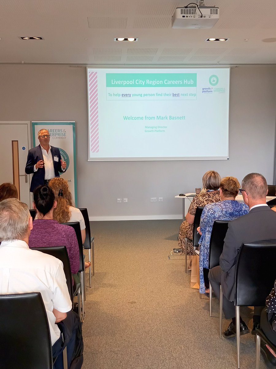 GrowthPlatform_'s tweet photo. MD Mark Basnett thanking the Enterprise Advisers and their commitment and passion that they give.... as well as discussing the importance of @LCRCareersEnt for our young people across the city region. https://t.co/9phcGM4WGH