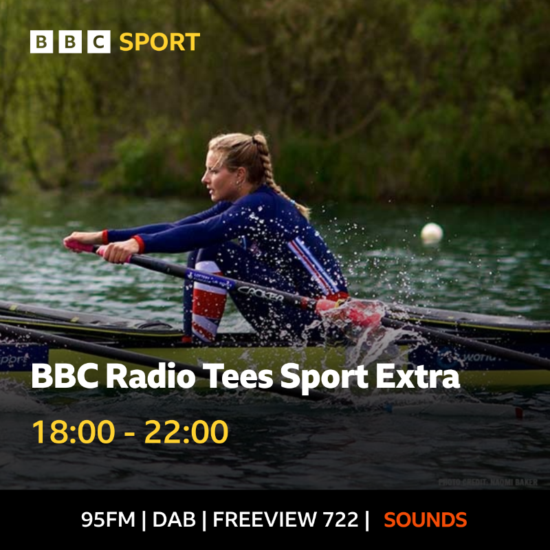 BBCTeesSport's tweet photo. Loads to come between 6-10pm with @MattyNixon92:

🏀 @JDSmith91 
🐻 @RedcarBears 
🏁 @MaxCoatesRacing 
👯‍♀️ @laurapennicott 
🏃‍♂️ @RKilty1 
🏏 @DCC_Feethams 

➕ Plus 8-9pm former GB Rower @BethRBryan joins us to talk about her career and an epic upcoming challenge!