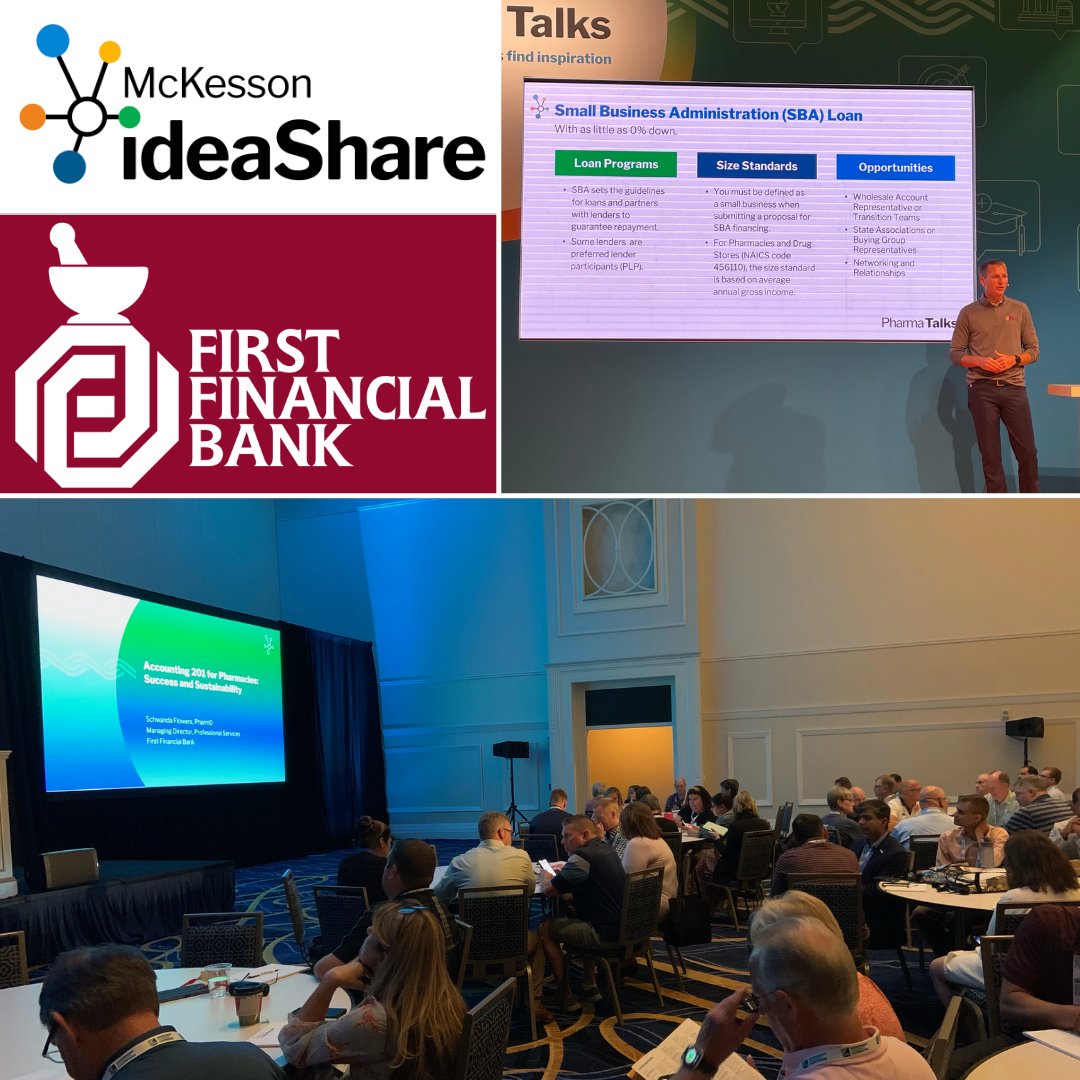 Dr. Schwanda Flowers and Drew Hegi attended and spoke at McKesson IdeaShare in Washington, D.C., last week! 🧑‍⚕️ They networked with pharmacy professionals, discussed best practices to maximize profitability, and strengthened leadership skills. trst.in/8KZ3yS

Member FDIC