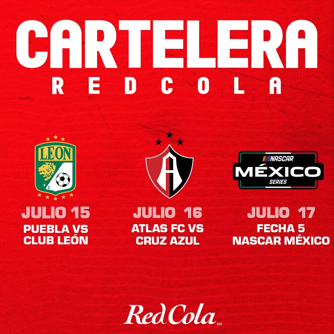 AgaSports's tweet photo. Vive la pasión de tu deporte favorito con @RedColaMx. 🥤🗓 https://t.co/HjmReLBxpn