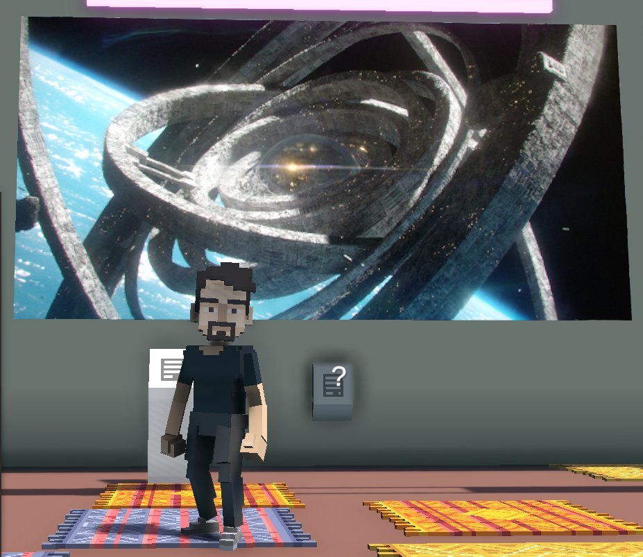 CryptoIannone's tweet photo. @TheSandboxGame @MOCDA_ I just participated in the #TheSandbox weekly contest for a chance to win 200 mSAND! Here is my favorite piece from the ‘Impossible Worlds’ exhibition, check out my screenshot below!
👇 https://t.co/Z0aB3VIyeW