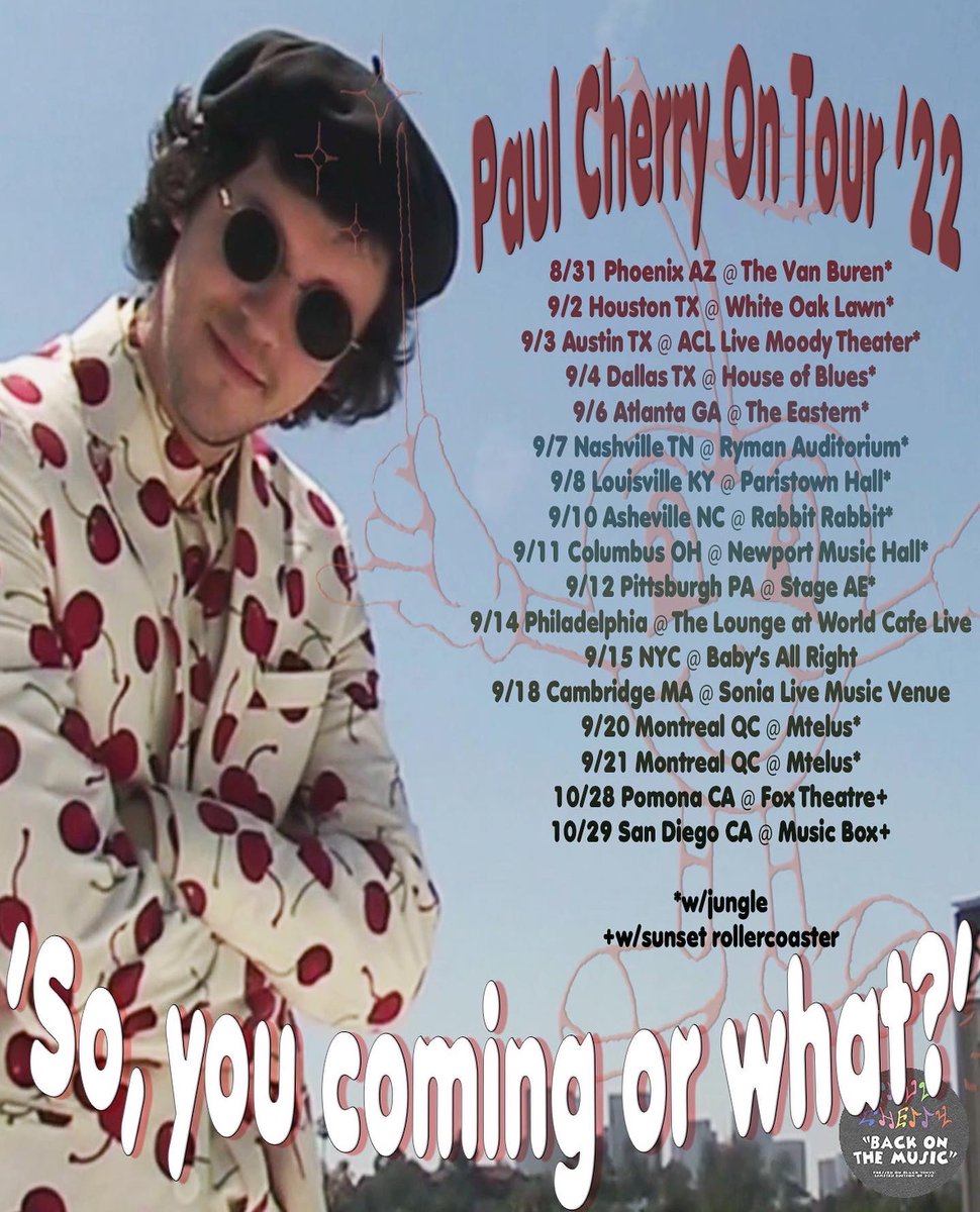 back on the road in september 🥹 this time with <a href="/jungle4eva/">Jungle</a> and 3 headline dates on the east coast. finally playing boston 😭