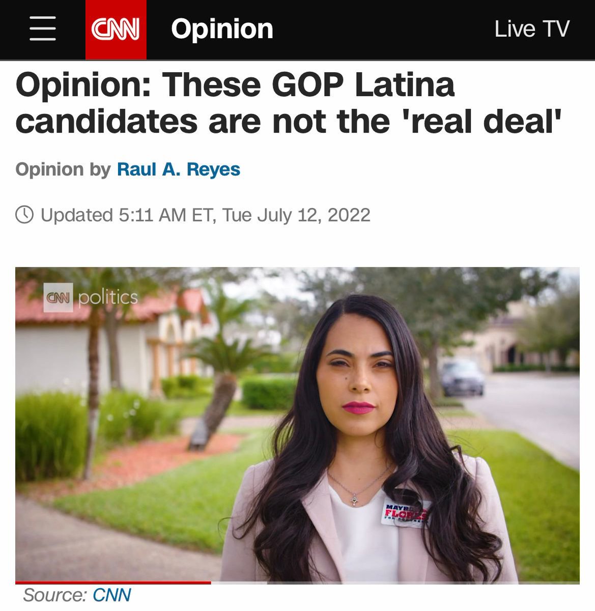 MayraFlores4TX's tweet image. As per CNN: I'm not the real deal 

Maybe I'm not the right type of taco 😅