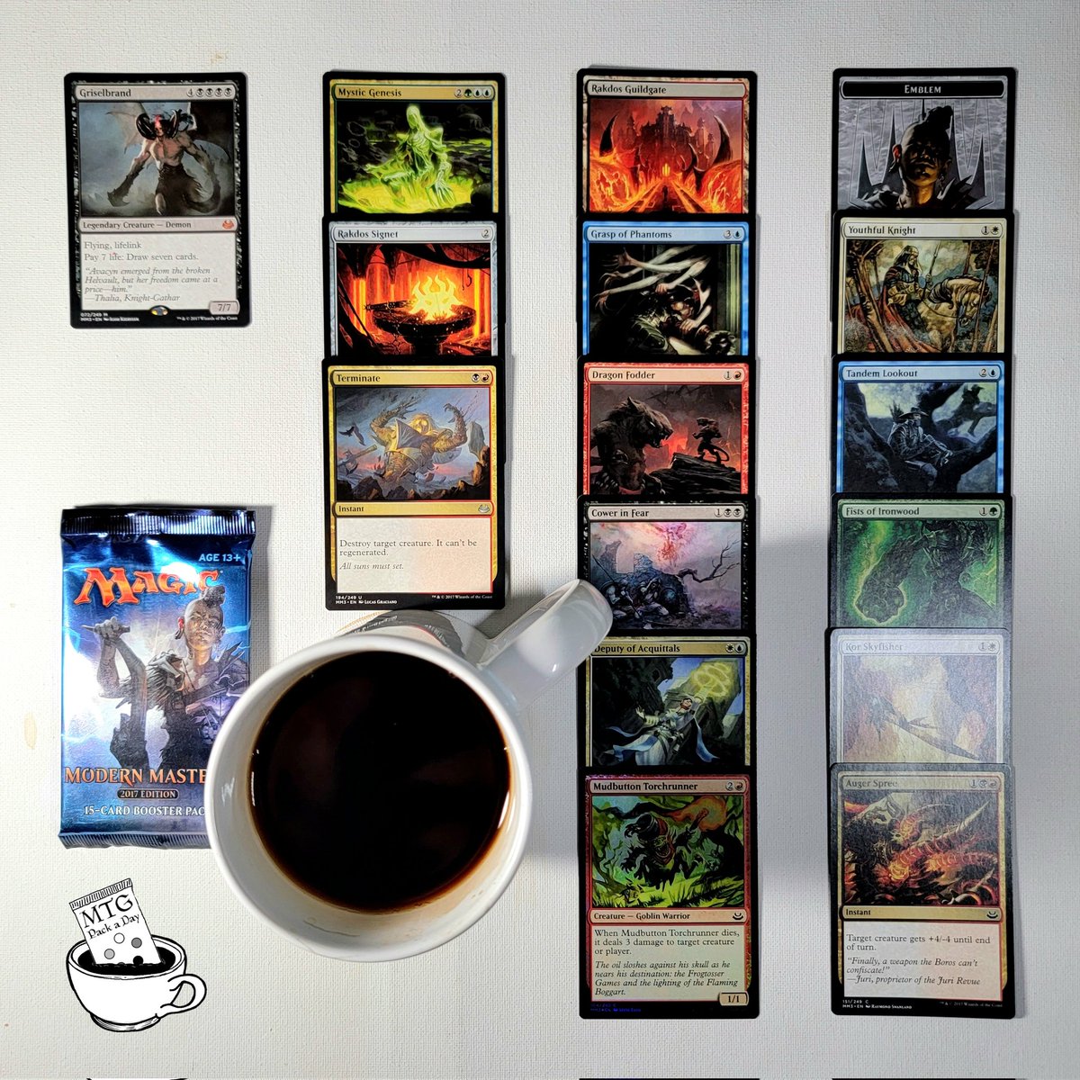 mtg_pack_a_day's tweet photo. Day 557 ... Modern Horizons 2017
.
$5653.18 raised for mutual aid and charity since January 2021.
Purchase a card or become a patron to support this project.
Info in bio.
.
#mtg #mtgcommunity #magicthegathering #modernhorizons2017 #griselbrand athway #tcg #collectibles #cardgame https://t.co/uOX7ClPBLj