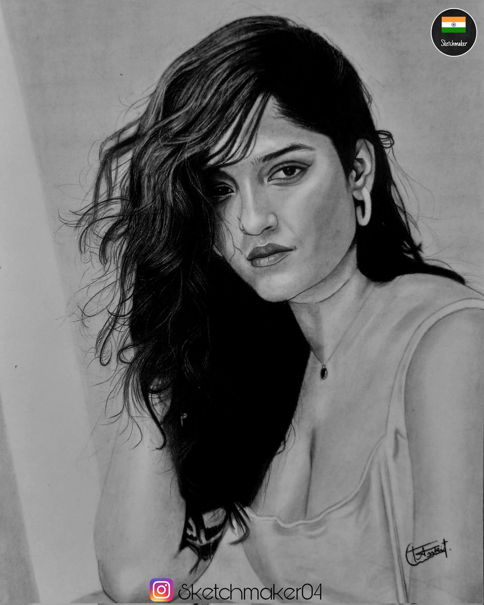 sketchmaker04's tweet photo. Sketch of #beautiful @ritika_offl 
Time⌛: 12 hours |
#sketch #sketchbook #art #Artist #ArtistOnTwitter #Pencildrawing #pencilart #artwork #Tollywood #indianactress #RitikaSingh #fanart  #charcoaldrawing #sketchmaker04 https://t.co/VIj2lmlLQJ