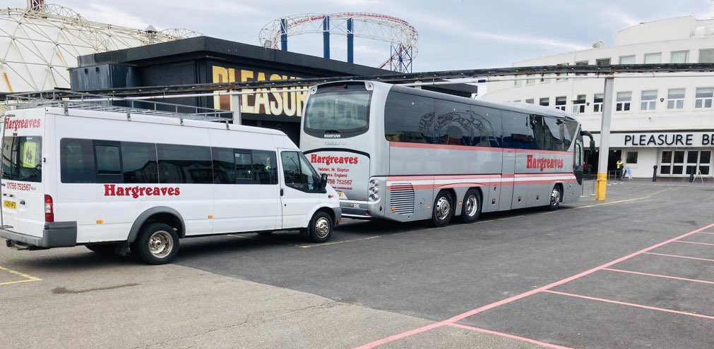Day out to Blackpool, not quite as #sunny back again tomorrow hoping for a return to blue skies and plenty of ☀️hargreavescoaches.co.uk, info@hargreavescoaches.co.uk,  FB page 📞 01756 752567 🚌 #tours #coachtravel #uktravel #privatehire #roadtravel #coachtraveller #ukcoaches