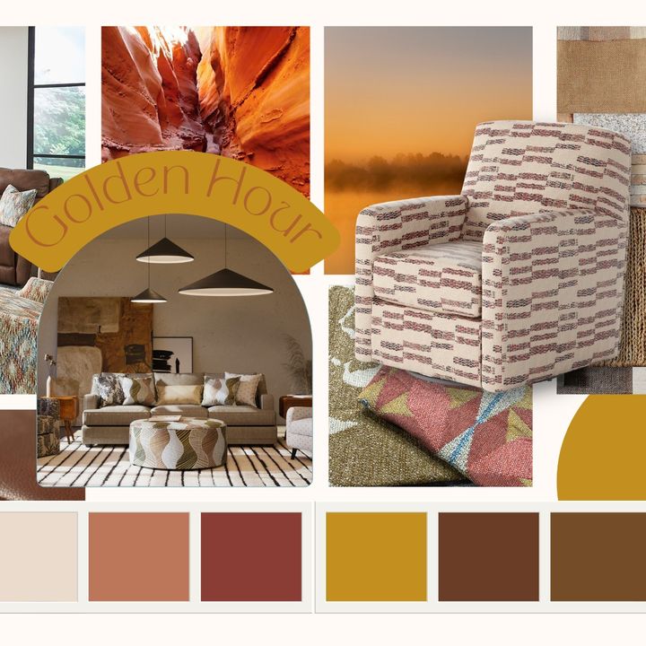 We love sun-kissed colors, from cognac to burnt umber. This livable palette reflects summer sunsets. These new neutrals subtly brighten any room and create a calming effect for deep, rich, elegant, timeless spaces.