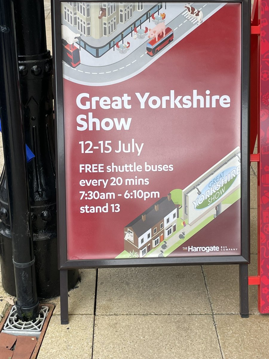 Busy buses on the Great Yorkshire Show today <a href="/harrogatebus/">The Harrogate Bus Company</a>