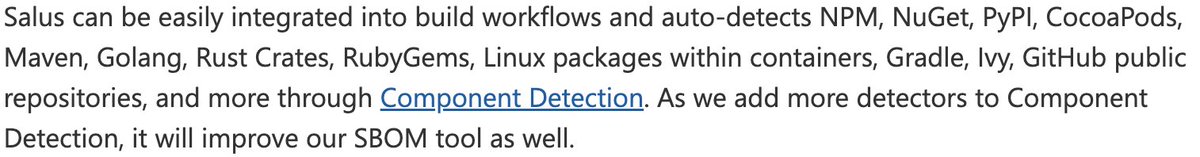 allanfriedman's tweet image. Very exciting to see @Microsoft open source their internal SBOM generation tool. Would love to hear what you think of it.

 devblogs.microsoft.com/engineering-at…