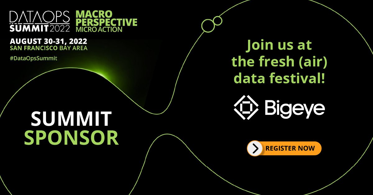 Bigeyedata's tweet image. 📣 We&apos;re excited to sponsor the DataOps Summit next month, hosted by @streamsets!

Register today: hubs.la/Q01gFLnv0

#DataOpsSummit #dataengineering #datapipelines #networking #dataobservability