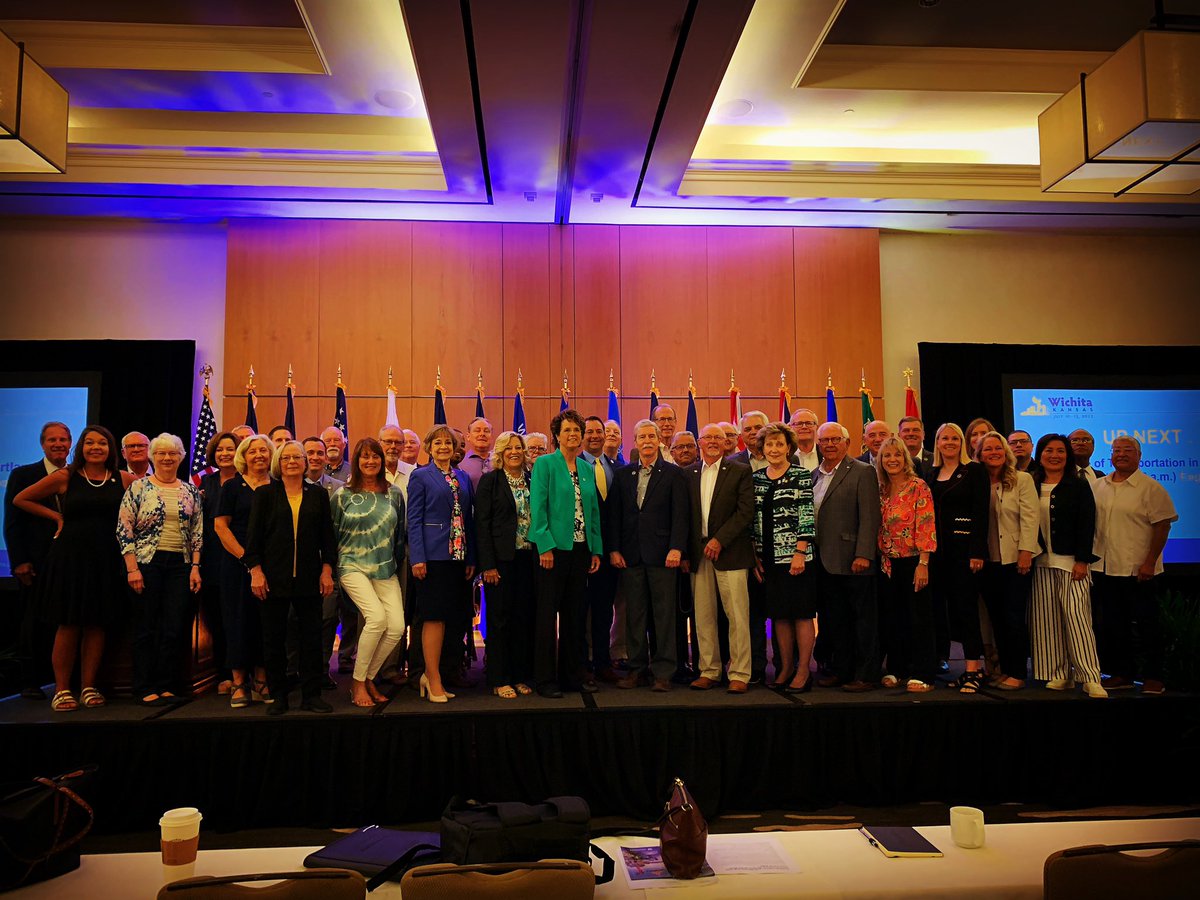 pcurtiskck's tweet photo. #KSLeg delegation attending the @csg #2022mlc in Wichita, Kansas learning and sharing with others on many important topics including water, transportation, workforce! https://t.co/w7PVrfKPCG