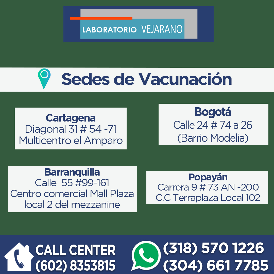 LabVejarano's tweet photo. Solicita nuestras vacunas en nuestras sedes a nivel nacional y sin hacer largas filas.
Recuerda, que puedes llamar a nuestras líneas de atención para mayor información.
Vive la nueva experiencia en salud y domicilio VIP a nivel nacional.😃 https://t.co/9aTc1CQAwt