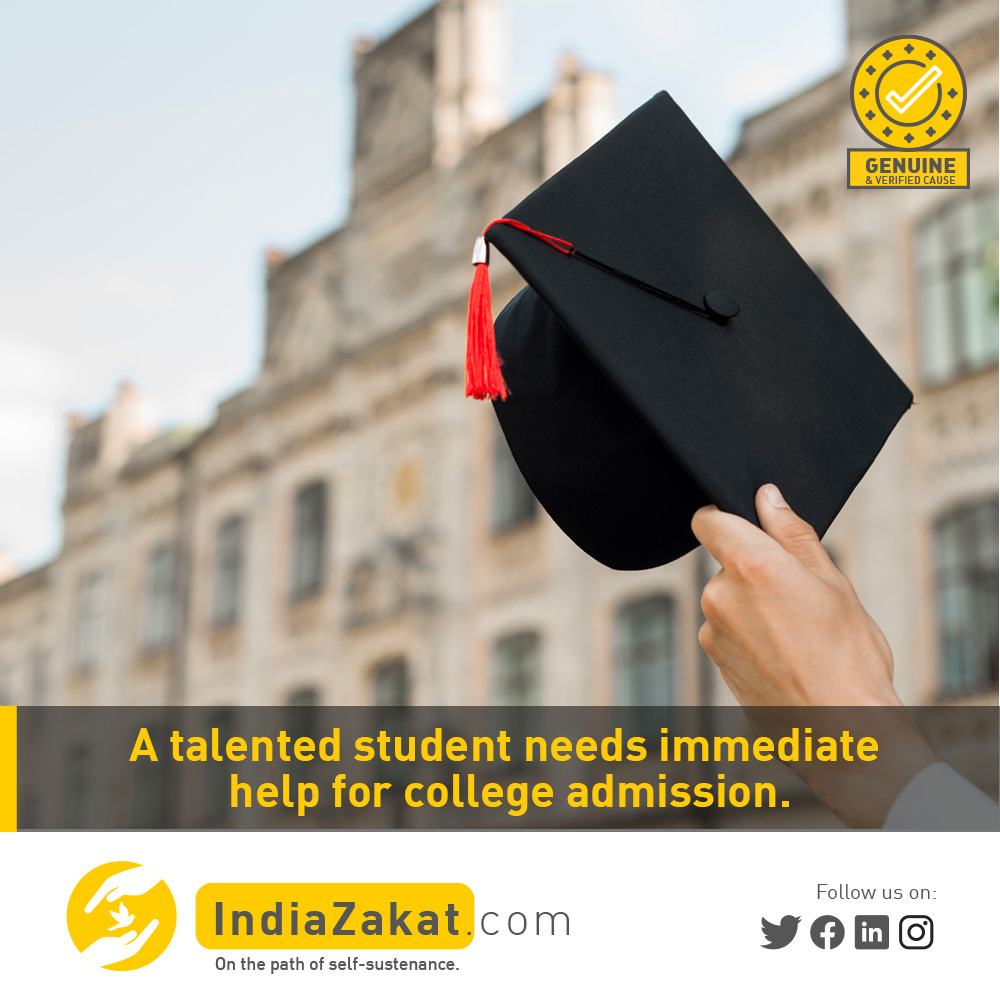 TheIndiaZakat's tweet photo. Brother Sufiyan is a brilliant student, taken care of by a single mother. He has passed SSLC with great marks &amp; struggling to pay PUC fees. It's a request to contribute to his fees and enable him to achieve his goal.

Donate today at  https://t.co/Avy8Unq5oG https://t.co/QNXkJ8XWUX