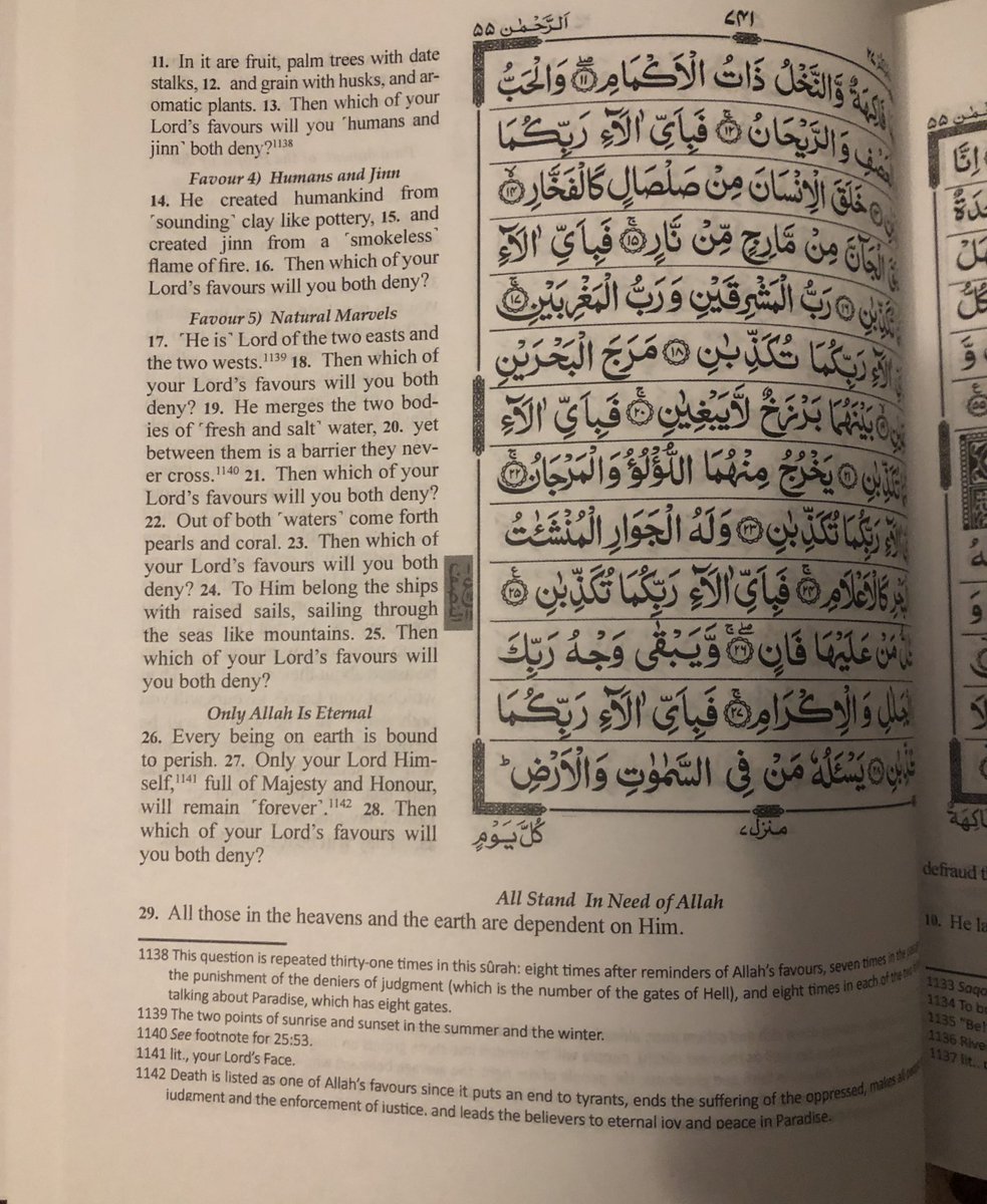hikmahpubs's tweet photo. Beware of the “The Clear Quran” as it distorts some of Allah’s Attributes. 

One example is Face, here they use “Himself” &amp; “Pleasure.” 

It mentions the literal meaning in the footnote, indicating that this is not intended. 

The Noble Quran is the most accurate translation. https://t.co/cpFxupgGS7