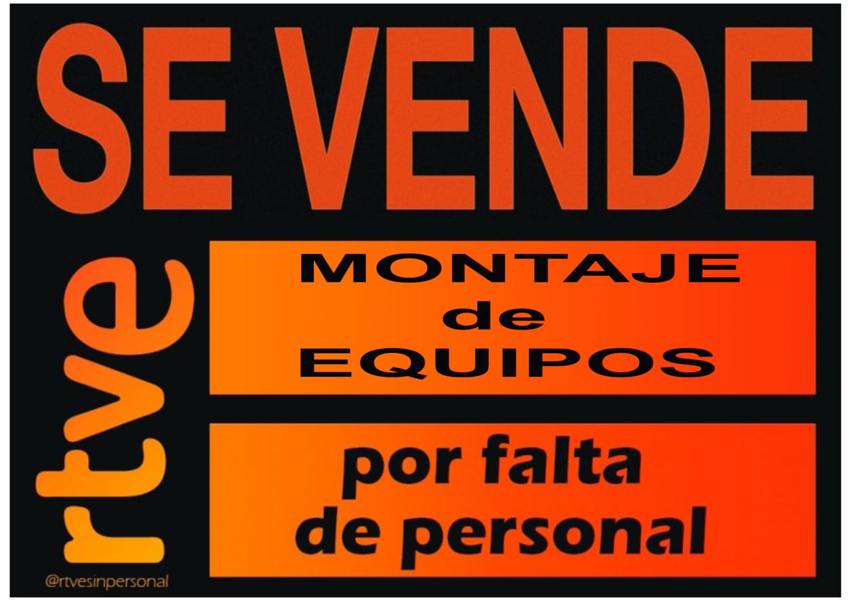 rtvesinpersonal's tweet photo. En las próximas #OposicionesRTVE2022 no se cubren en absoluto todas las vacantes de las áreas técnicas.  #FaltaPersonalRTVE en Montaje de equipos audiovisuales. No queremos externalizar mas las retransmisiones con la misma excusa. Basta de promesas incumplidas @asociacionappa https://t.co/ZFQxc09WDf