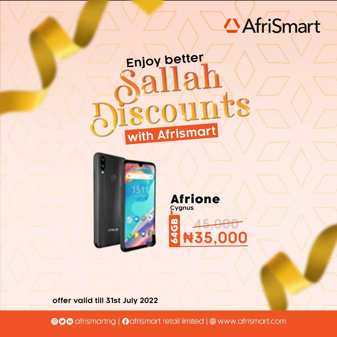 AfrismartNg's tweet photo. This one na N10,000 discount!!😲
No dull yourself on top this market o!😋

Visit https://t.co/s4c8WULAam make you place your order. 
Whatsapp us on 08172758440.

Valid till the 31st of July.

#sallah #Afrione #betterpackage #Afrismart #discount
#awoof #BetterSallahwithAfrismart https://t.co/ErntCASo1P