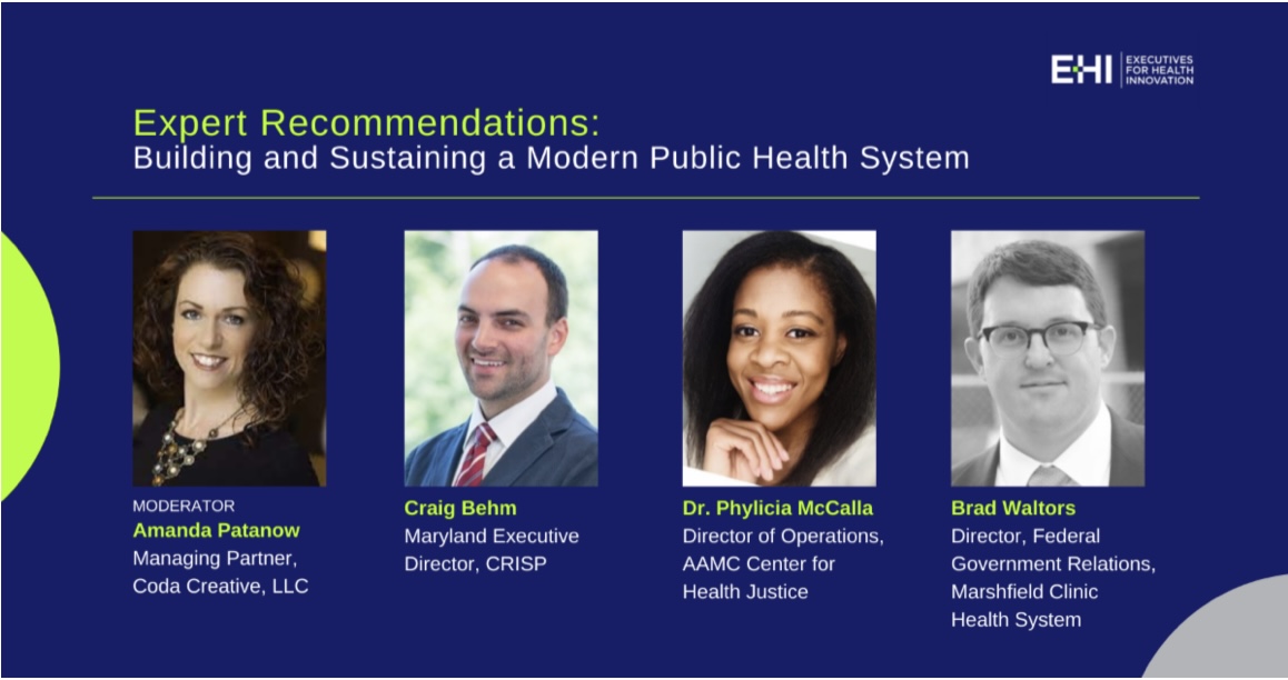apatanow's tweet photo. Join me and expert panelists as we discuss the path toward a modern and innovative public health system.

FIXING AN OUTDATED PUBLIC HEALTH SYSTEM, free webinar presented by @eHealthDC 
Tues, 6/19, 2022 | 1 PM ET
Register: https://t.co/lszPc53kXB
#publichealth #healthIT https://t.co/Fpib6oVsXd