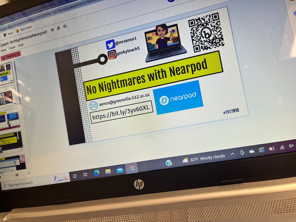 KKerechanin's tweet photo. Getting ready for #sweetdreams with @nearpod and @MrsEnos1 at @upstatetech. #utc2022 https://t.co/KN7t669TtA