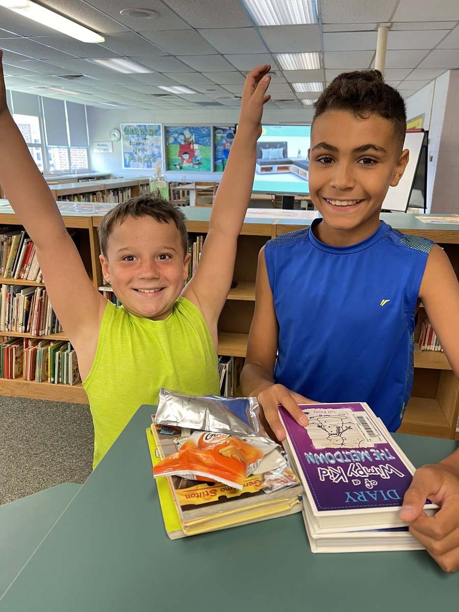 Kate Carroll (@katecarrollcb) on Twitter photo Kutz summer library day… success! I’m officially a librarian 😊
Special shout out to <a href="/CBckehan/">Chris Kehan</a> and @MrsHerwig for helping me prep the library and learn the system ❤️
My first customers! 💙🐾 Kutz summer library day… success! I’m officially a librarian 😊
Special shout out to <a href="/CBckehan/">Chris Kehan</a> and @MrsHerwig for helping me prep the library and learn the system ❤️
My first customers! 💙🐾