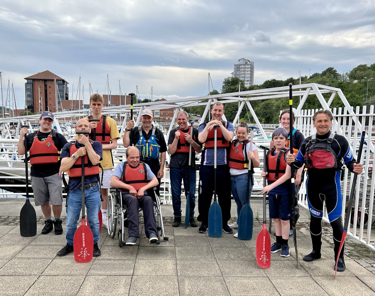 SunPeopleFirst's tweet photo. Thank you to the brilliant team @Adventure_Sund for helping us create memories &amp; experiences that members of our #HealthandWellbeing group will never forget 🙌 Unfortunately we weren’t allowed to use the larger yellow boat in the harbour 🤣 #Inclusion #SupportingOurCommunity 🌊 https://t.co/I1swZQMwRT