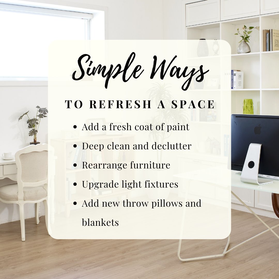 MatchMadeInYEG's tweet image. Here is a short list of inexpensive updates you can do to give your home a summer refresh!

#homerefresh #TeamPedersen #MelanieandPaulPedersen #REALTORS® #RLP #SylvanLake #RedDeerCounty #matchmadeinSylvanLake