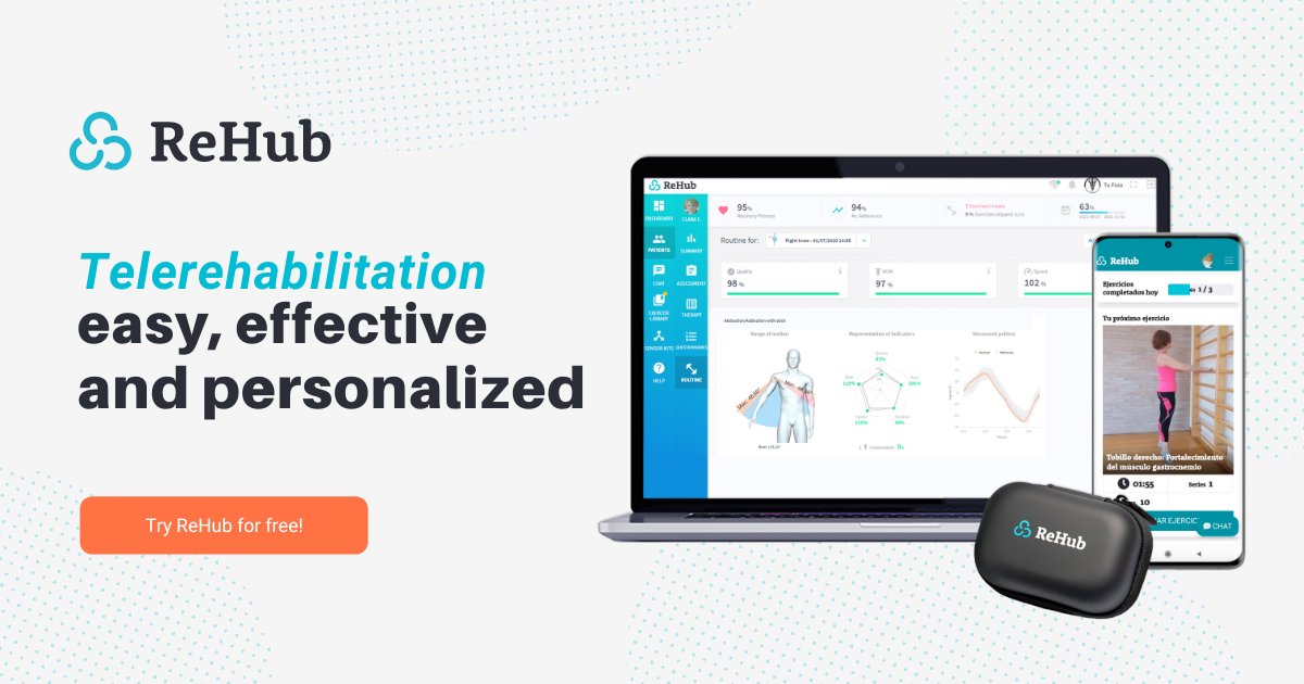 #Are you still delivering only face-to-face #physiotherapy services? Discover #ReHub and scale up your business through #telerehabilitation. Try it for free. No credit card is required. 
➡️ telerehub.com/en/rehub-free-…