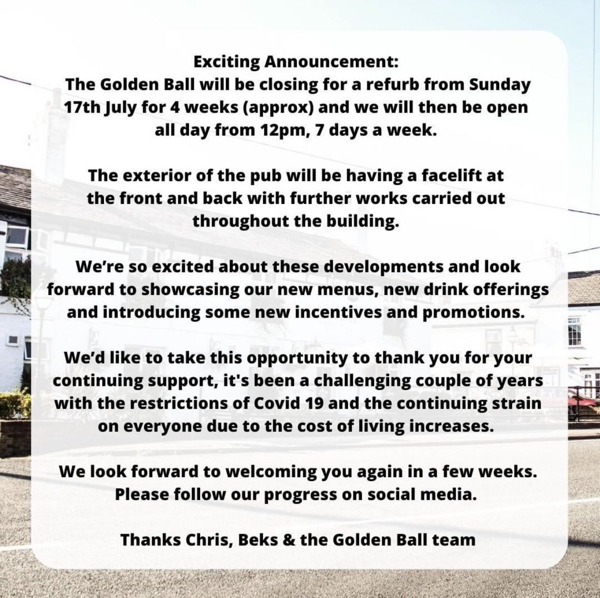 Exciting announcement….