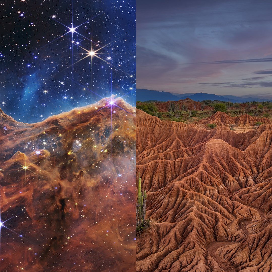 colombia_travel's tweet photo. No tenemos pruebas pero tampoco dudas 🧐 #ElPaísMásAcogedor muestra su encanto en las maravillas del universo #UnfoldTheUniverse #NASA✨💫 https://t.co/F0XMfJQge2
