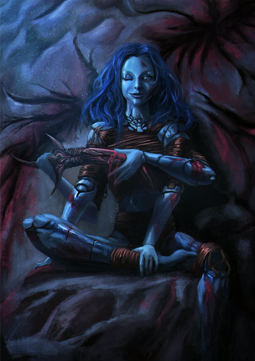 essord_'s tweet photo. Hi #PortfolioDay ! ~~ I'm Essord, a hobbyist artist, loving all things about fantasy, sci-fi and horror 🌟 https://t.co/CstL9hJYIy