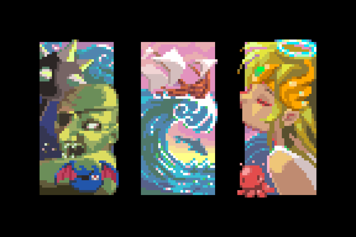 pratixel's tweet photo. ⭐️Hi #PortfolioDay , I'm Pratixel, a French pixel artist 🌿 nice to meet you 🍻
#pixelart https://t.co/HAU7EhJBv1