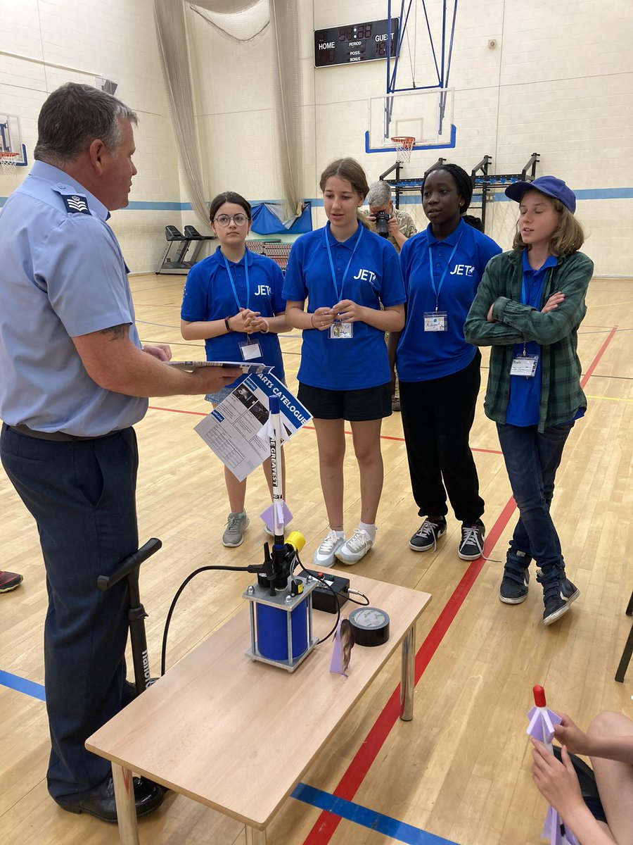 JonEggingTrust's tweet photo. What an incredible #JETtoSpace morning of STEM challenges with the team at @RAFStMawgan. Shortly afterwards, a once-in-a-lifetime tour of @SpaceportCornwall to learn all about the UK’s historic first satellite launch from inspiring CEO @MelsGoodSpace! #dreambig #STEM #spacecamp https://t.co/AVt6y8wdai