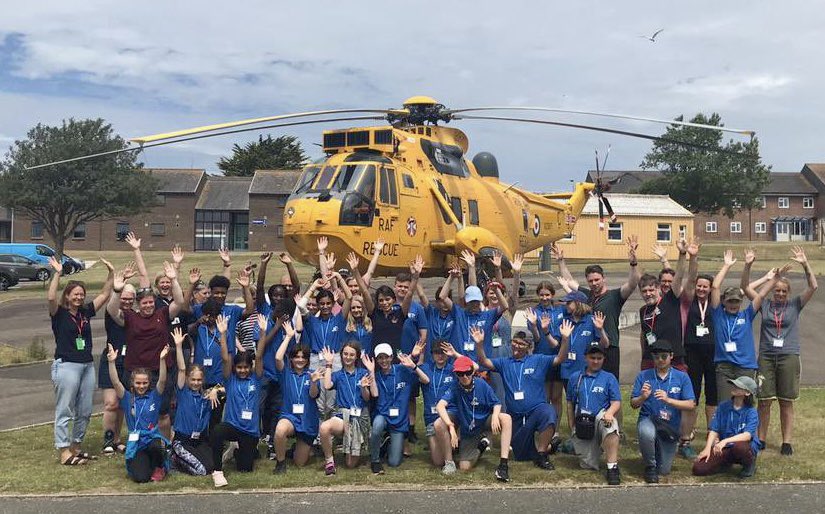 JonEggingTrust's tweet photo. What an incredible #JETtoSpace morning of STEM challenges with the team at @RAFStMawgan. Shortly afterwards, a once-in-a-lifetime tour of @SpaceportCornwall to learn all about the UK’s historic first satellite launch from inspiring CEO @MelsGoodSpace! #dreambig #STEM #spacecamp https://t.co/AVt6y8wdai