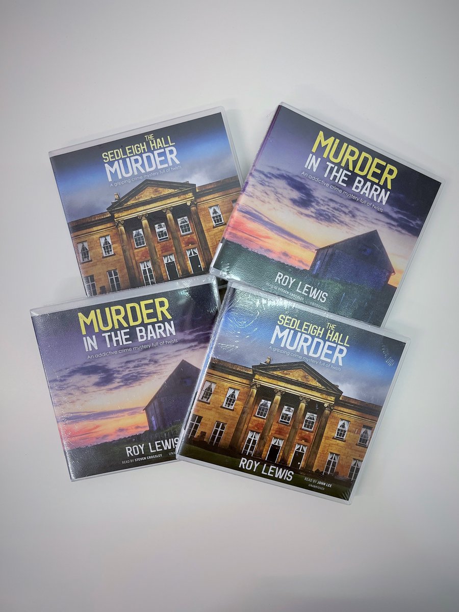 lblaUK's tweet image. Great to receive audio copies of best selling author #RoyLewis's #MurderInTheBarn (book 1 in the Arnold Landon series) &amp;amp; #TheSedleighHallMurder (book 1 in the Eric Ward series) from @BlackstoneAudio!

🎧📚🌍

#CrimeFiction
#CrimeThrillers