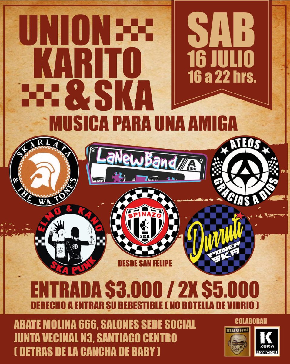Durruti16's tweet photo. Amigos reunidos por el ska. Sábado 16 de julio desde las 16 horas!!! #ska #música #unión #sábado #punk #skapunk https://t.co/pIvOfiSSWt