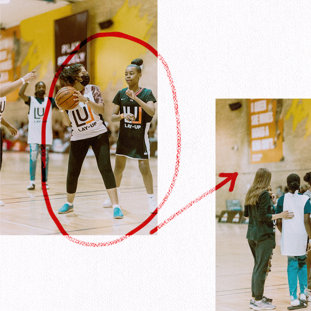 LayupBasketball's tweet image. Thank you Hoop Queens for having our participants play during half-time!

They all really enjoyed being on the court, to not only showcase their skills but to also be a part of something special as a team!
#hoopqueens #basketball #community