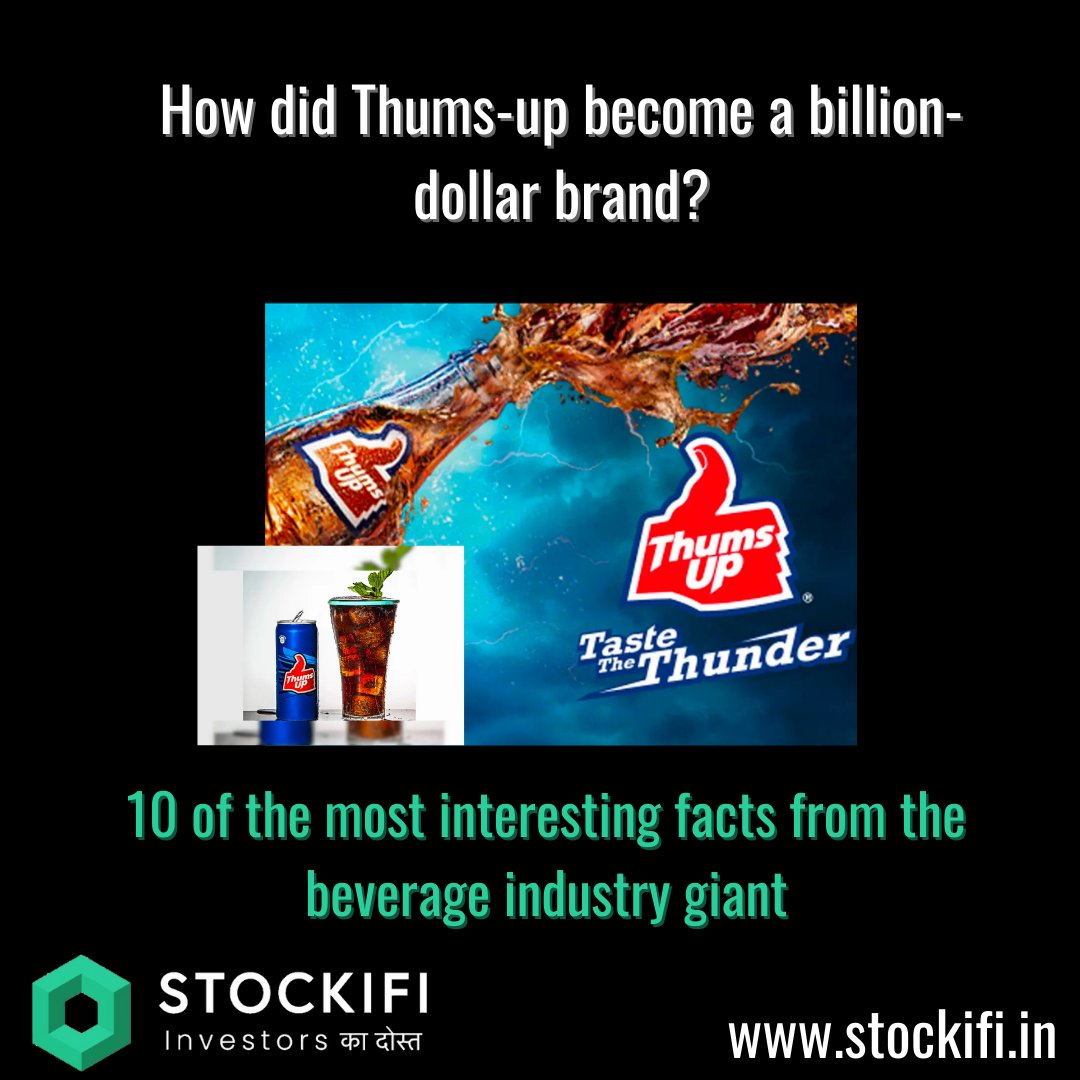 stockifiabhijit's tweet photo. How did Thums-up become a billion-dollar brand?

Read and Kindly Retweet the thread to share some of the most interesting facts from the beverage industry giants (1/12) https://t.co/qbKGwFICds