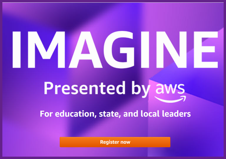 jeffbarr's tweet photo. Save your seat at #AWSImagine 2022 to learn about the latest projects lead by state, local &amp; education leaders innovating in the cloud - https://t.co/B5ixJn0r8U https://t.co/rlGdktIn9r