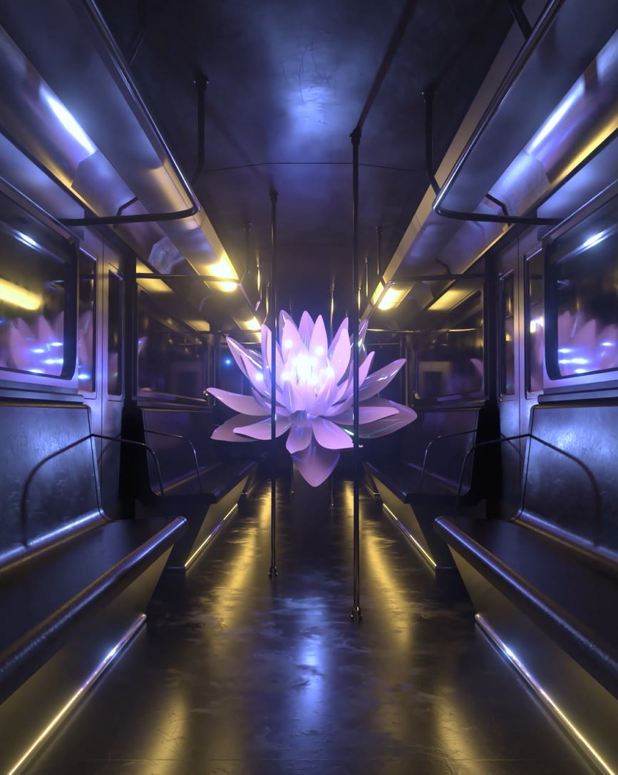 "Underground Soul" by <a href="/scaff_design/">scʌff</a> 
Minted March 2021
#NFTart #Soul 
💜💙🤍

On display with animation and sound at the Aggro Kat Loft: oncyber.io/aggrokat-loft?…