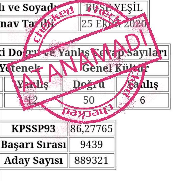 Bu puanları kolay almadık çok emek verdik atanabilmek için sesimizi duyup atamayı yapın #SağlığaKabinedenAtama