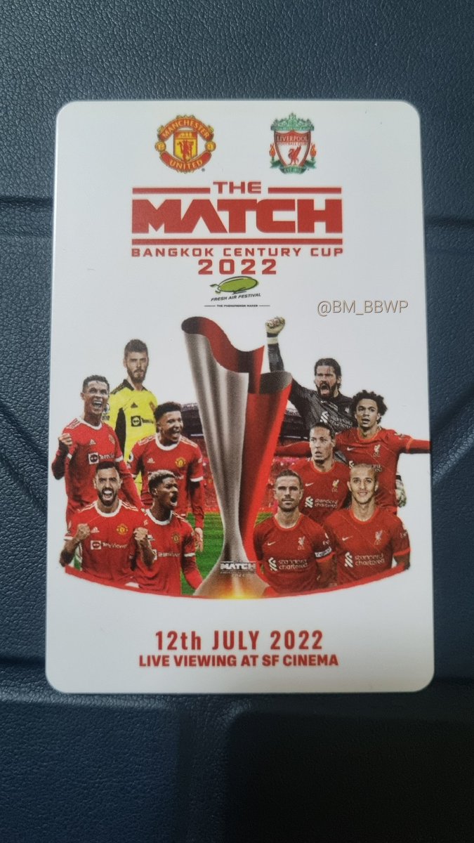 BM_BBWP's tweet photo. มีใครอยากเก็บบัตรแข็งที่ระลึกงานบอลบ้างป่าว ปล่อยต่อใบละ 350
#JacksonWangXTheMATCH
#THEMATCHBangkokCenturyCup2022
#aisplay
#THEMATCHatSF https://t.co/sVRy7T0THR
