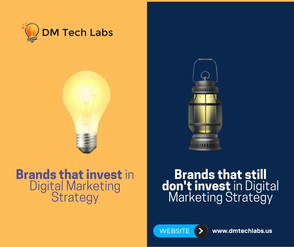 dmtechlabs's tweet photo. Which marketing strategy would you invest in? DM Tech Labs or a Brand that didn't invest in digital marketing strategy? #BrandInvest #marketingstrategist #marketingstrategies #digitalmarketingstrategies #digitalmarketingstrategy #usamarketing #usadigitalmarketing https://t.co/l0ovfiuqVg