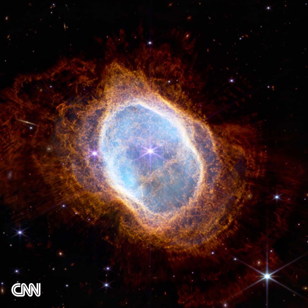 CNN's tweet photo. After decades of waiting, it’s finally time for the world to see the first images taken by the most powerful space telescope ever — the James Webb Space Telescope.  https://t.co/2kB39Z2kUf https://t.co/er3vCHfDTD