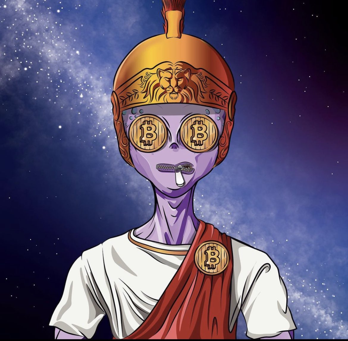 BanxCosmic's tweet photo. Meet “Caligula Bitcoinus”
Roman Aliens are real fam 
#NFTCommunity #nftcollector #NFTProject #nftarti̇st #Alienfam 

https://t.co/0fYw0fv8Ar https://t.co/IusyHFSTbN
