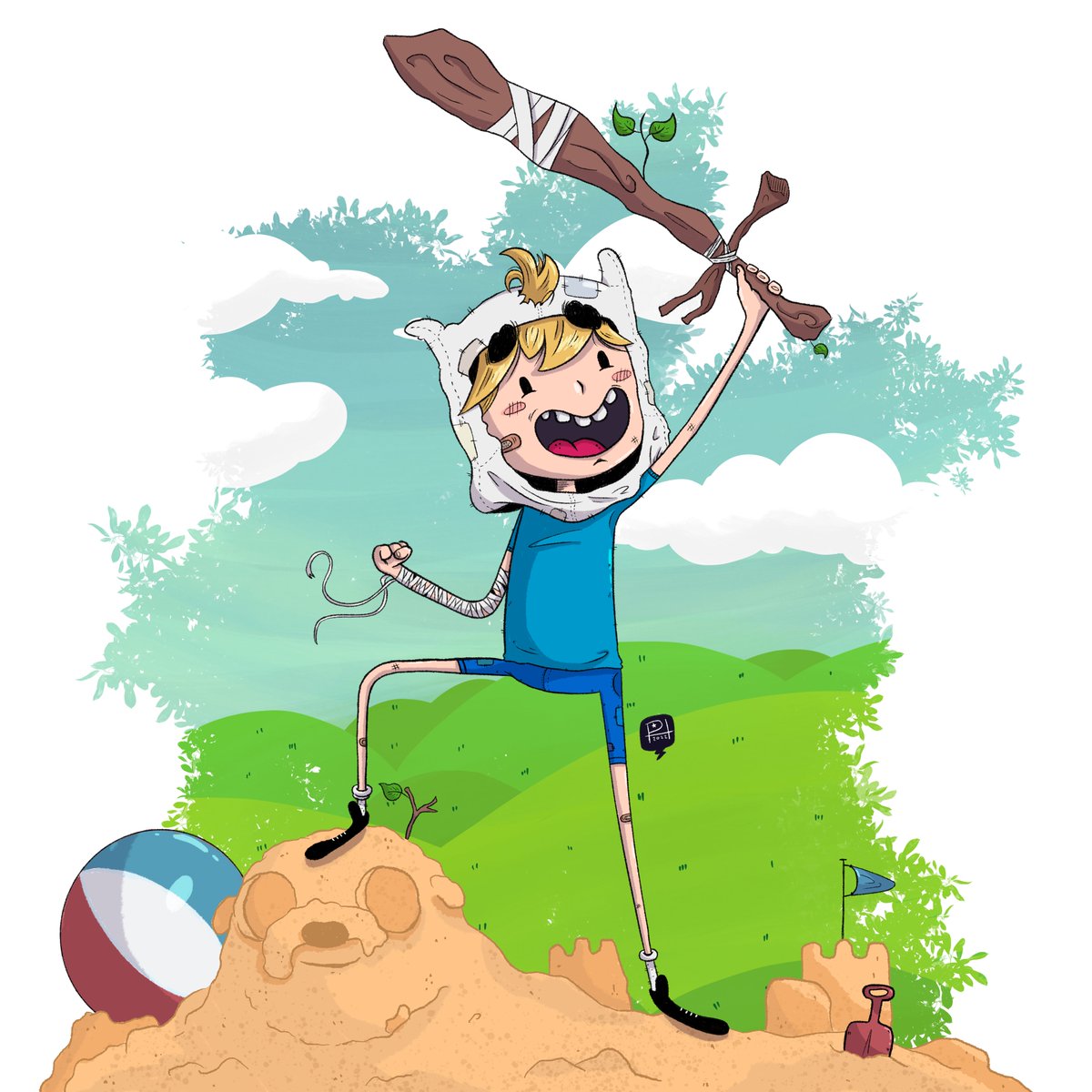 RamonHitzeroth's tweet photo. “Suckin’ at something is the first step to being sorta good at something.” (Finn the Human)

#iPad  #AdventureTime #Procreate https://t.co/9wcZwUB0GQ