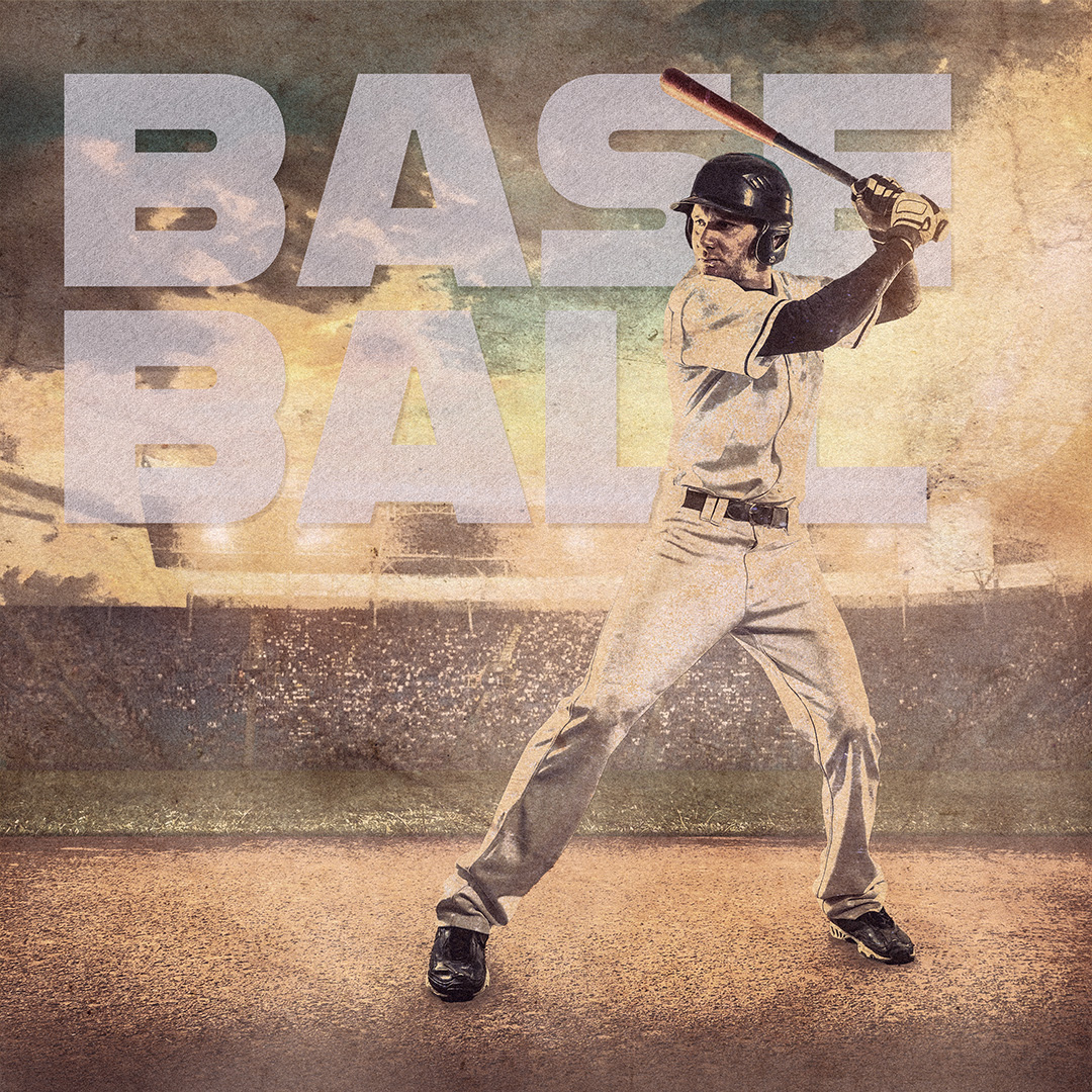 SportsDesignEdu's tweet image. It&apos;s fun to play with blend modes and textures, but it can be hard to know when to quit messing with it. Check out this vintage aged look. #photoshop #texture #blendmode #vintagestyle #baseball #sportsdesign