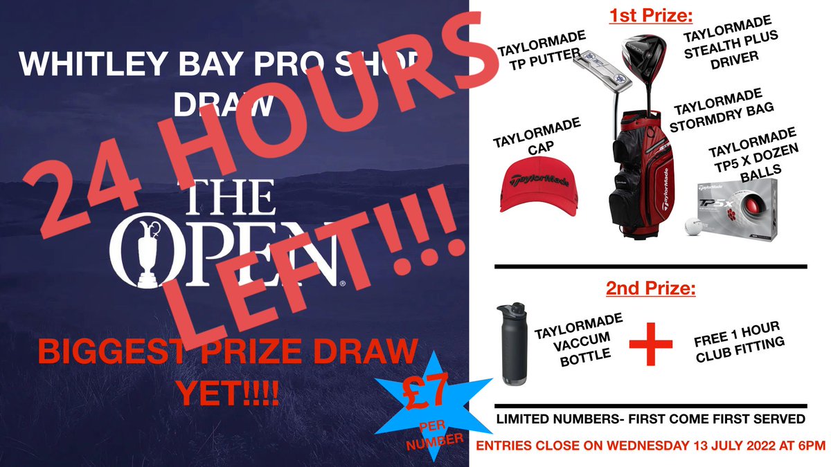 24 Hours Left To Enter The Open Draw - mailchi.mp/1147375b25c3/2…